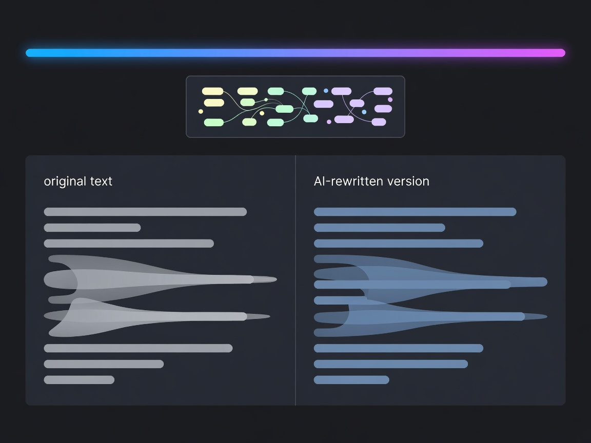 Editor screen showing AI rewriting and summary notes